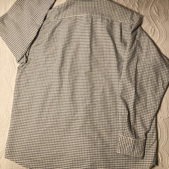 Vintage Cremieux - Size L - White with Subtle Blue / Purple plaid - Picture 5 of 9
